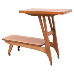 Two tier tray TV table 1950s Holland