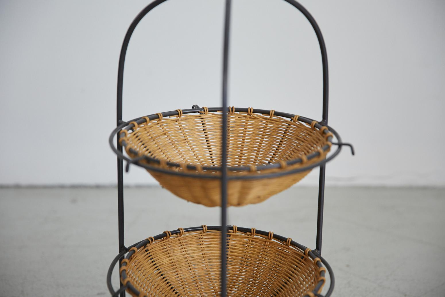 wrought iron fruit basket