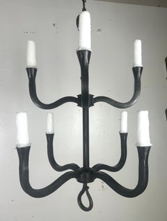 Two-Tier Wrought Iron Chandelier by Melissa Levinson