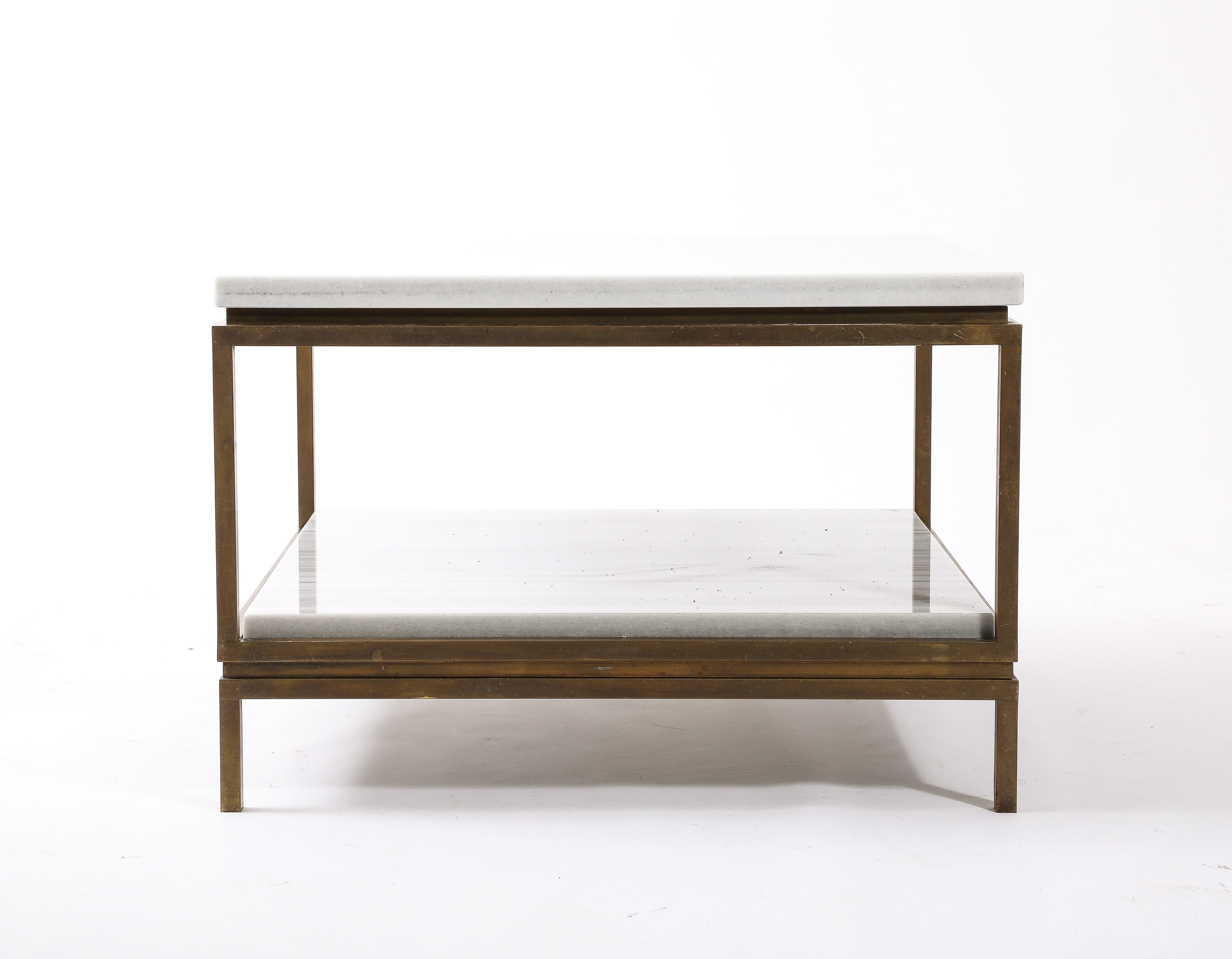 Table basse à deux niveaux de Jansen, France, années 1950 en vente 4