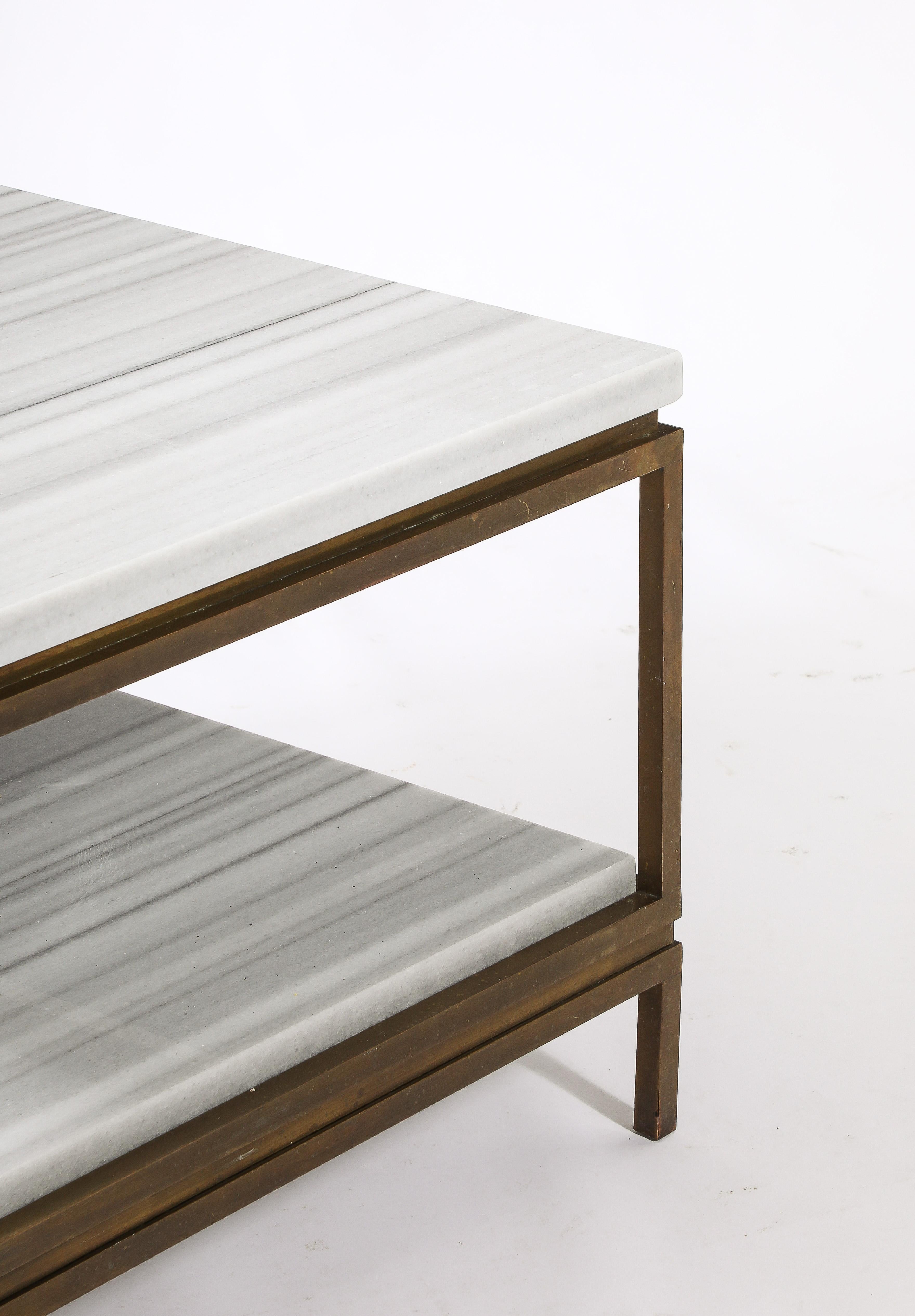 Table basse à deux niveaux de Jansen, France, années 1950 en vente 1
