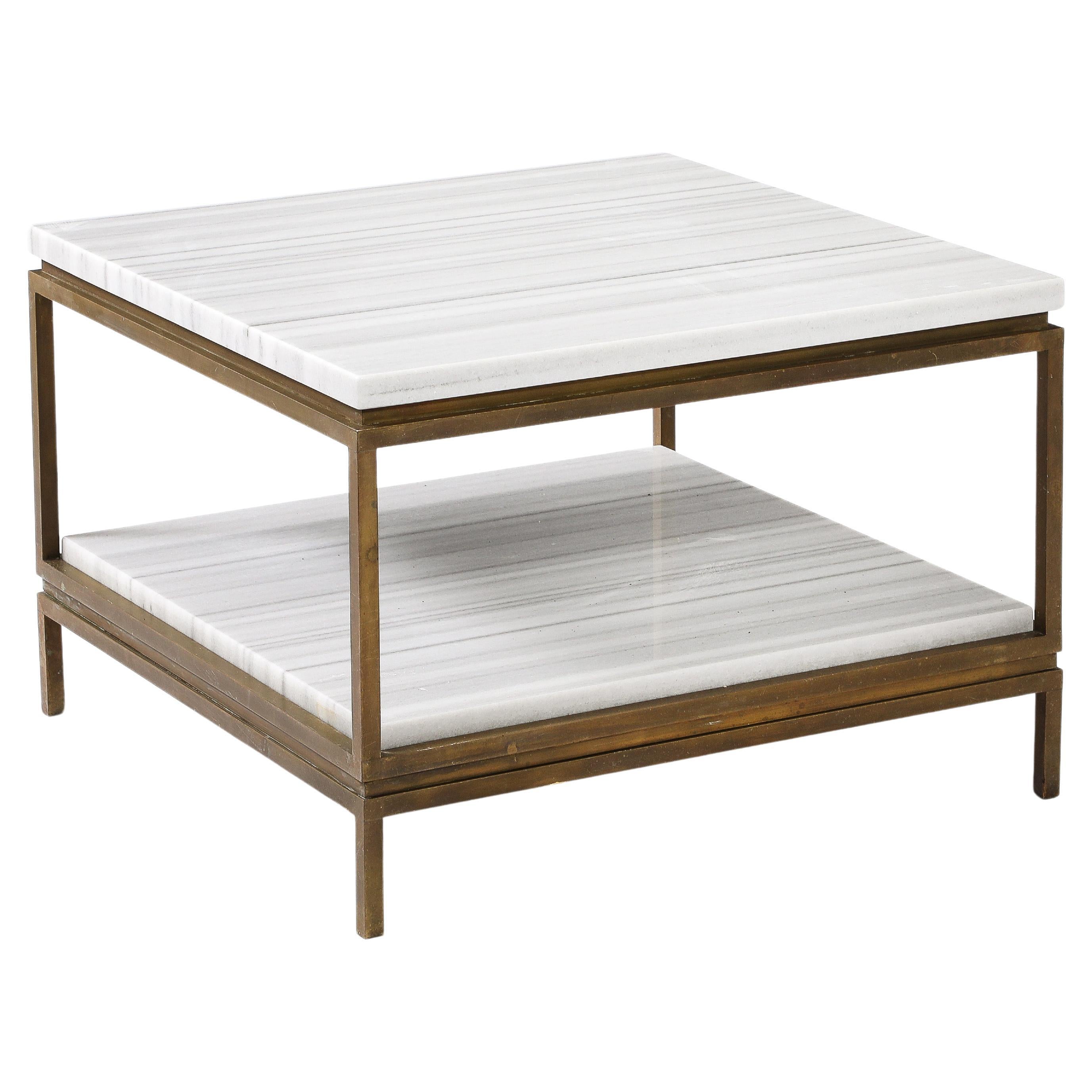 Table basse à deux niveaux de Jansen, France, années 1950