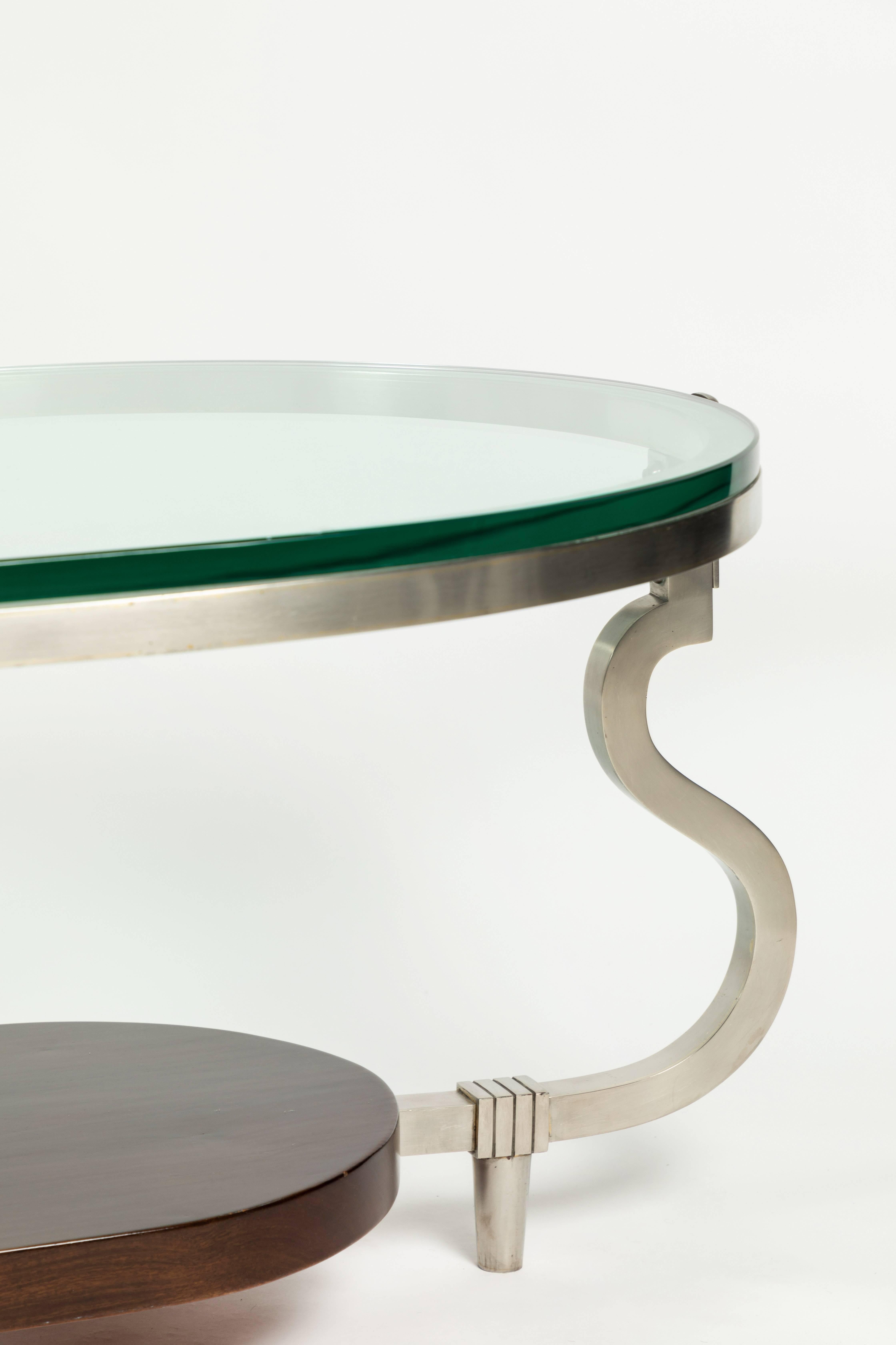 American Two-Tiered Custom Cocktail Table by Tommi Parzinger for Parzinger Originals