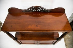 Two-Tiered English Mahogany Server