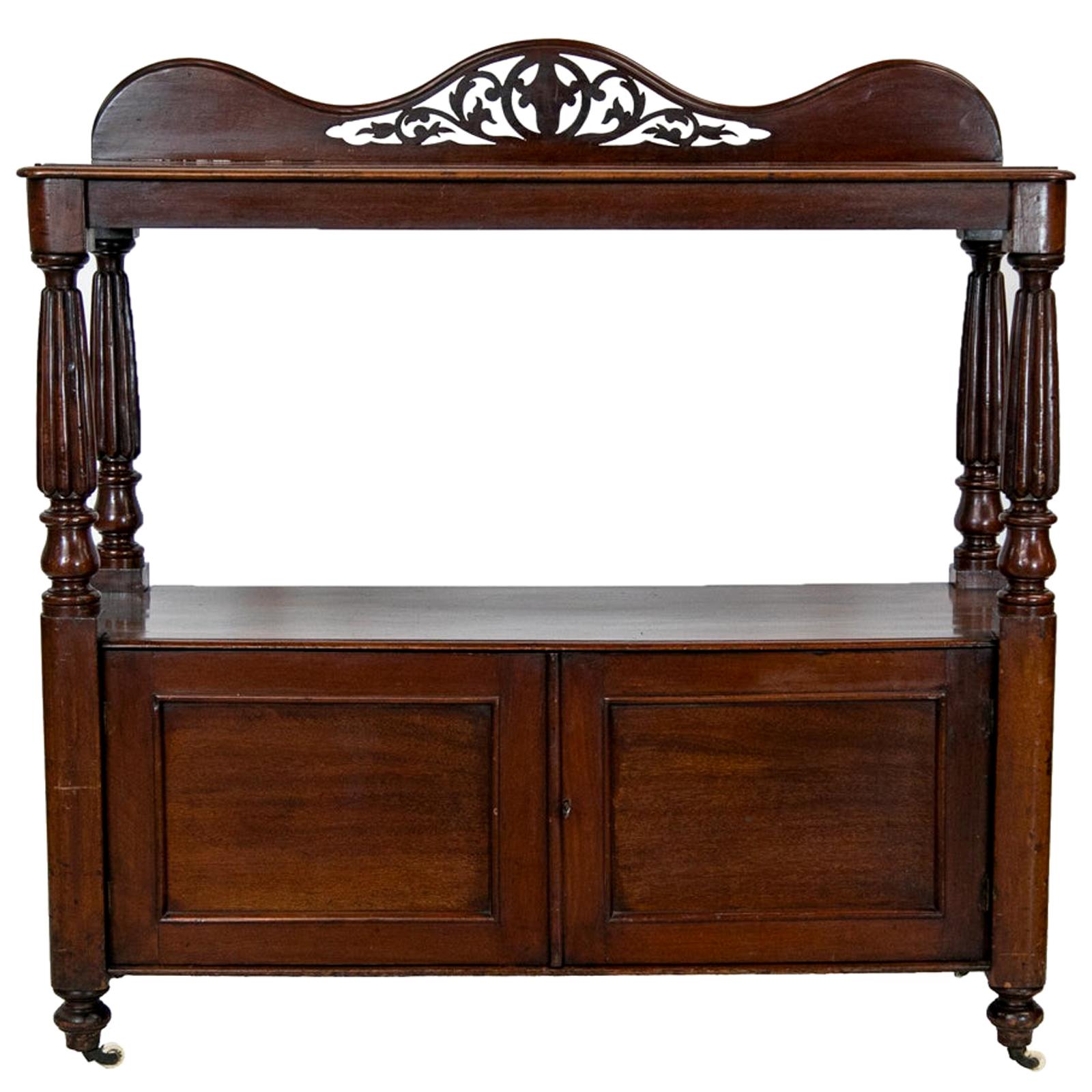 Two-Tiered English Mahogany Server