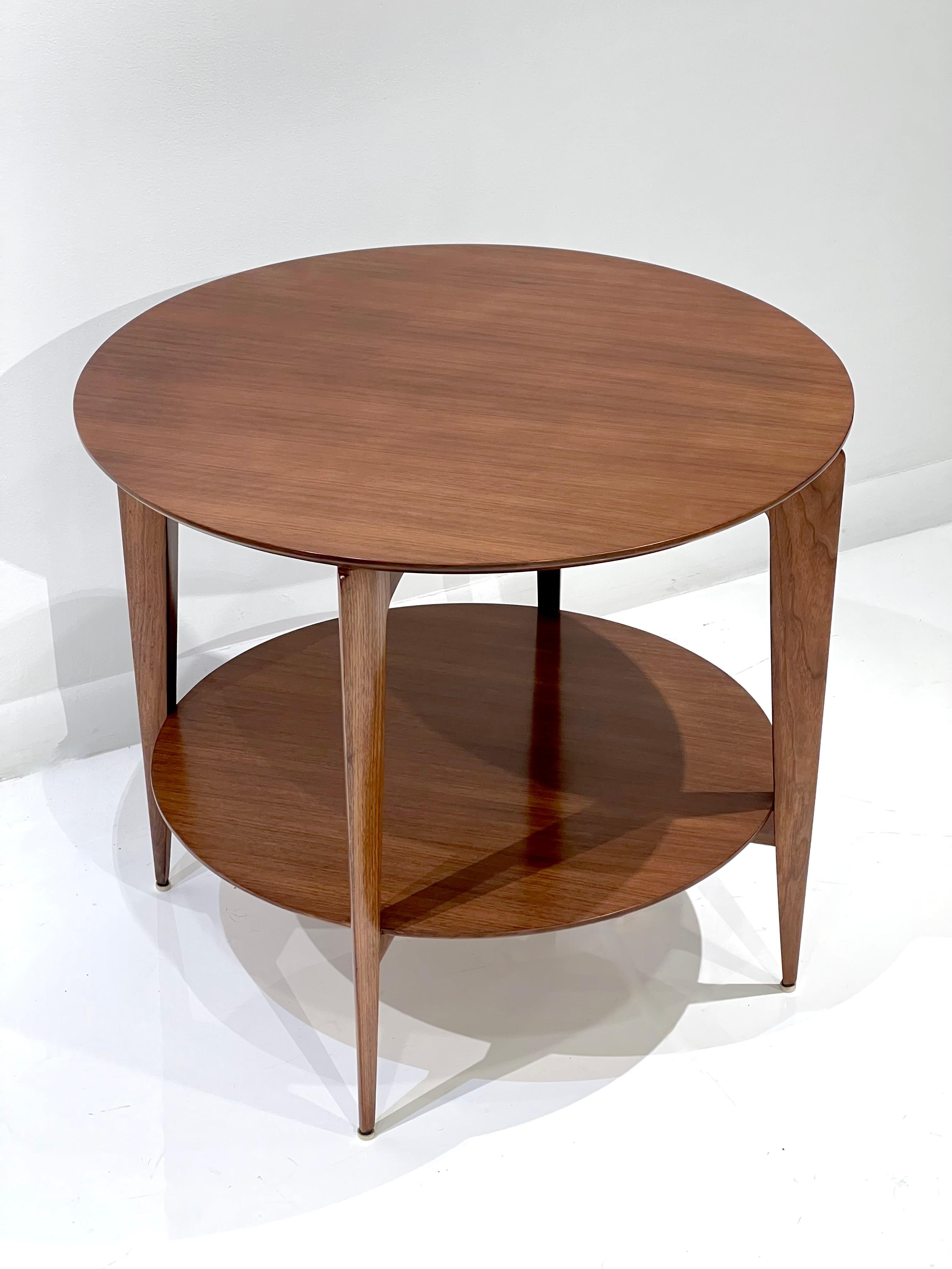 Italian Two-Tiered Occasional Table by Gio Ponti for Singer & Sons. For Sale