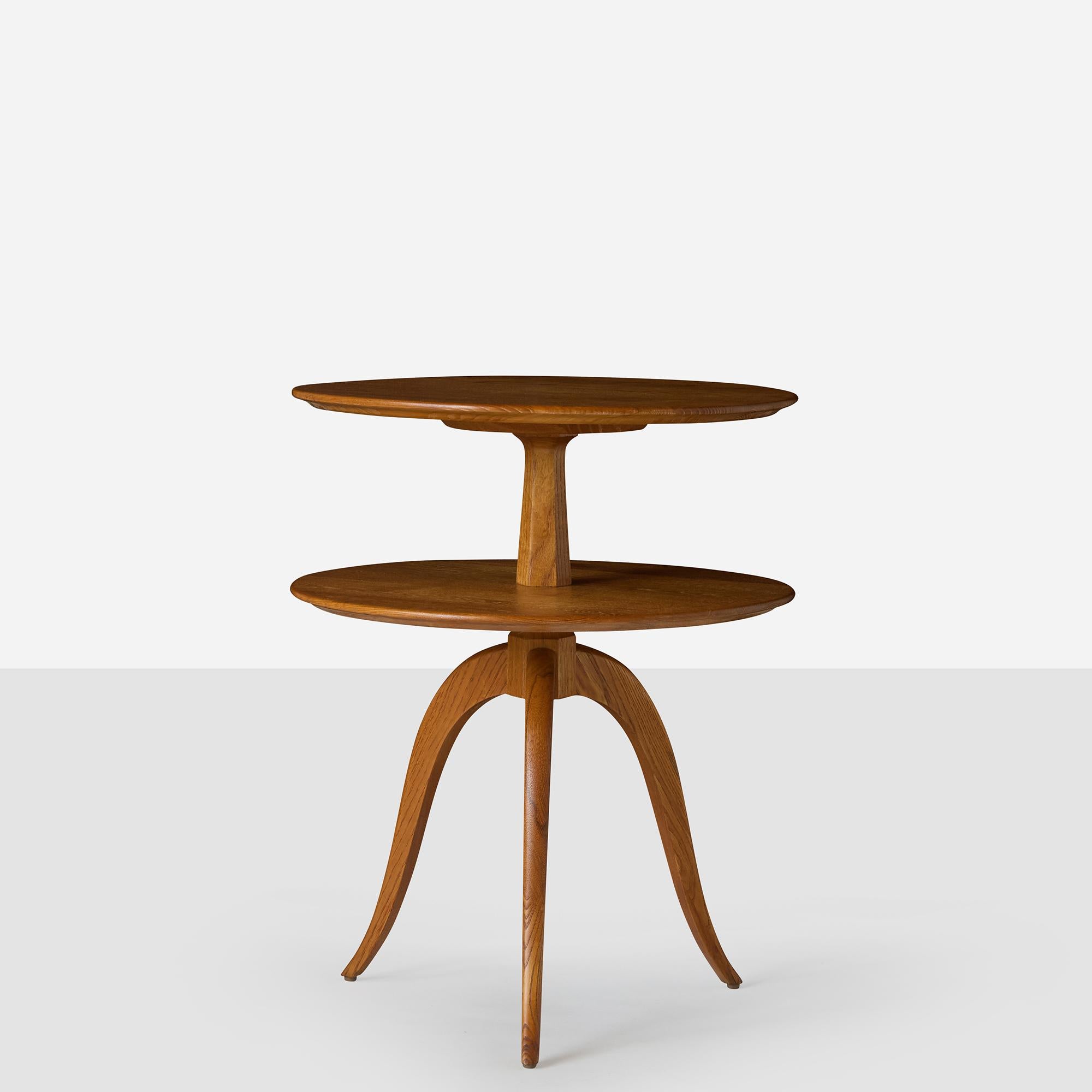 Mid-Century Modern Two-Tiered Occasional Table by Paul Frankl for Brown Saltman