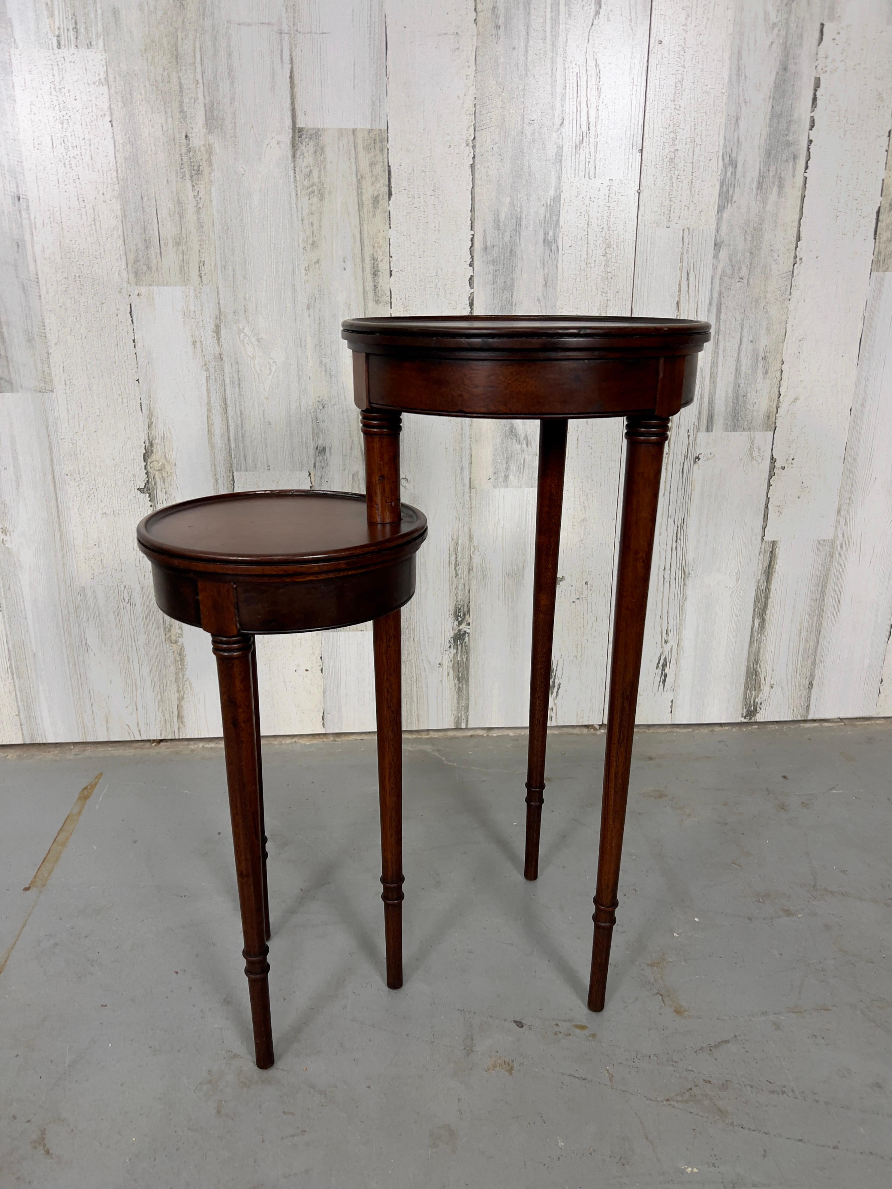Two Tiered Plant / Candle Stand by Flint and Horner Co. of New York at