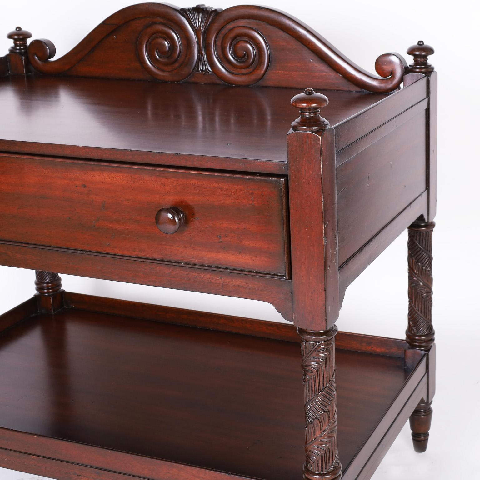 Hand-Crafted Two Tiered Server or Stand by Ralph Lauren