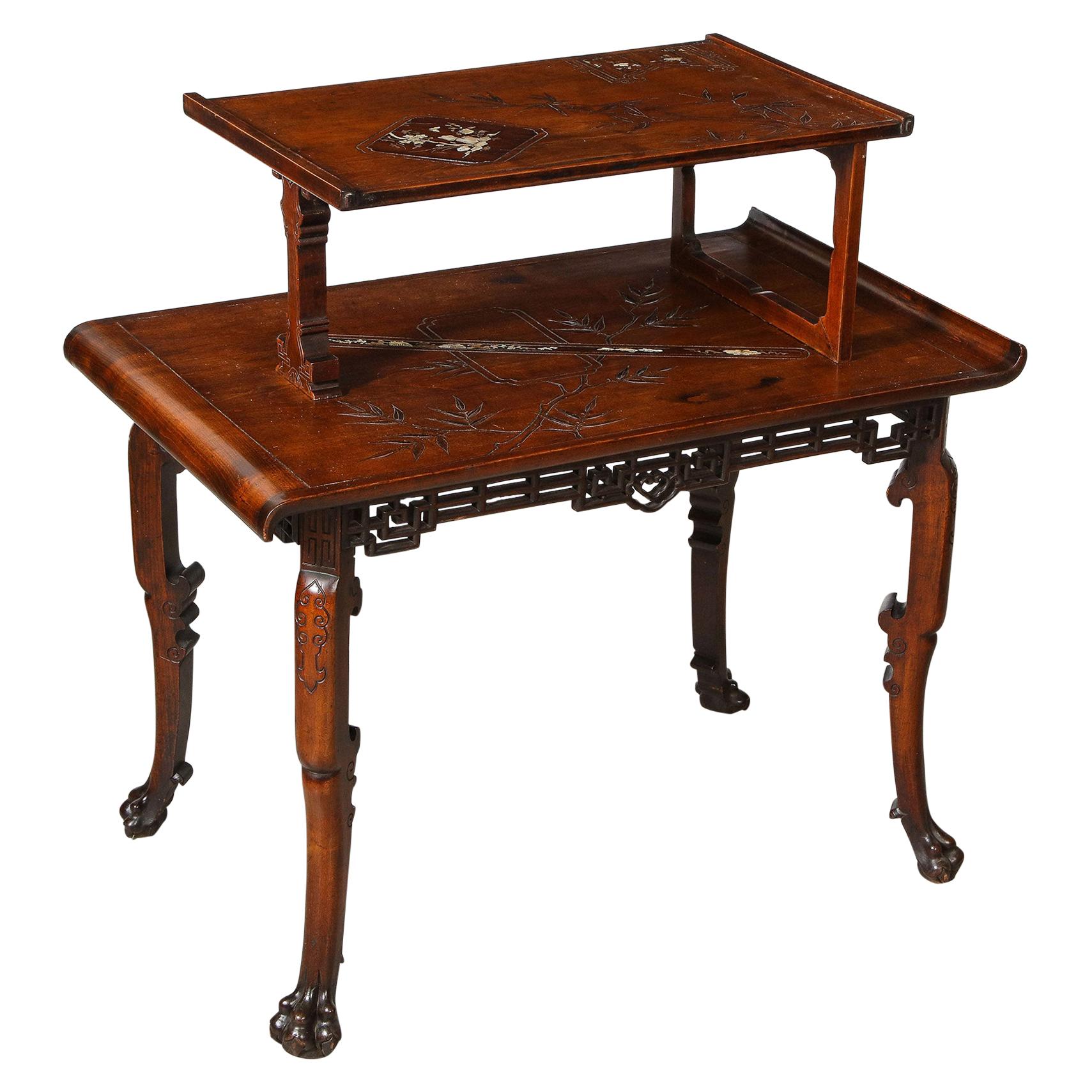 Two-Tiered Table by Gabriel Viardot For Sale
