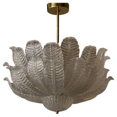 Two Tiers Murano Leaves Chandelier