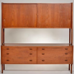 Two Tiers Teak Ry20 Credenza by Hans Jørgen Wegner for Ry Møbler