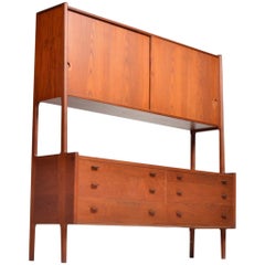 Two Tiers Teak Ry20 Credenza by Hans Jørgen Wegner for Ry Møbler