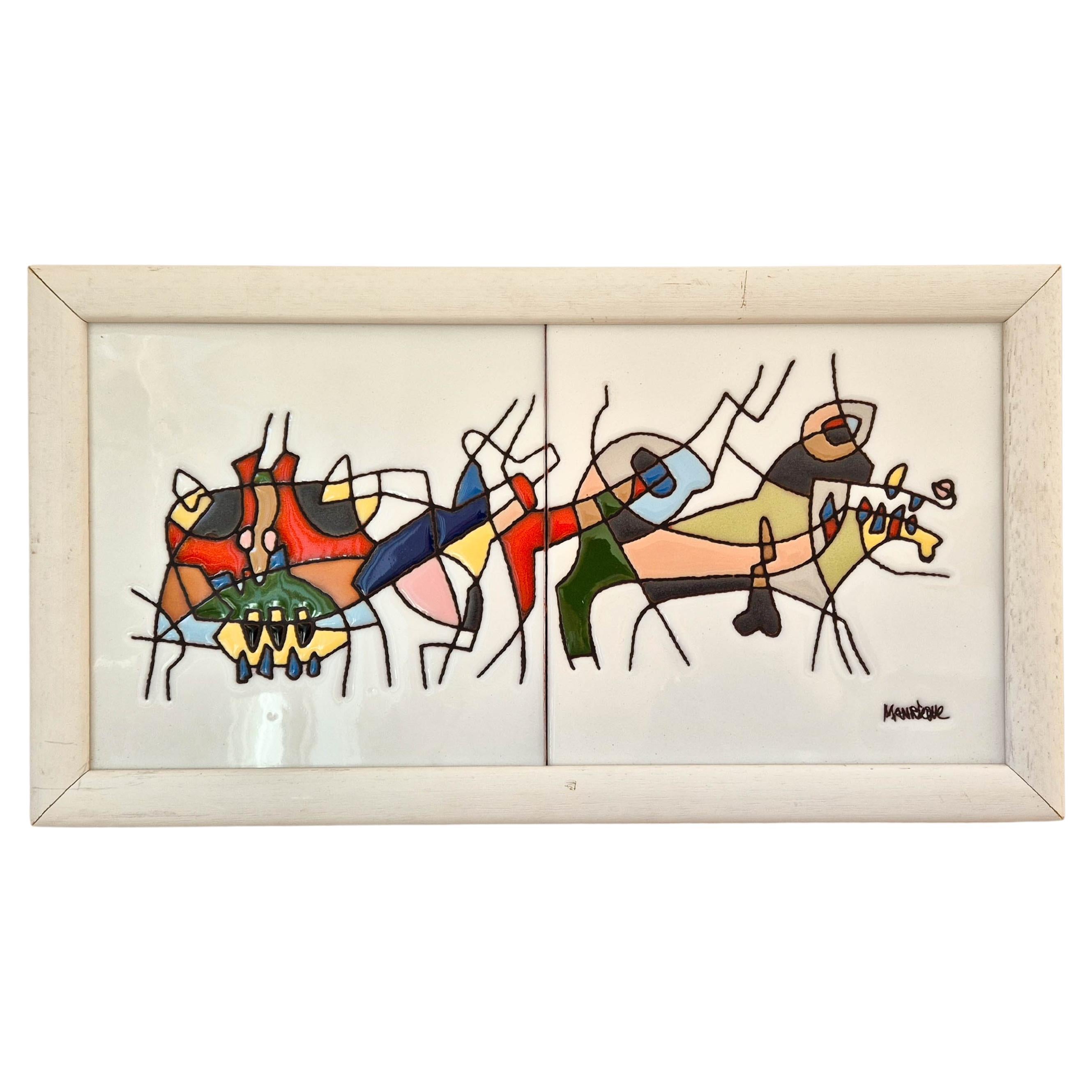 Abstract Ceramic Art by César Manrique – Bold Vintage Masterpiece For Sale