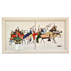Arte astratta in ceramica di César Manrique - Audace capolavoro vintage