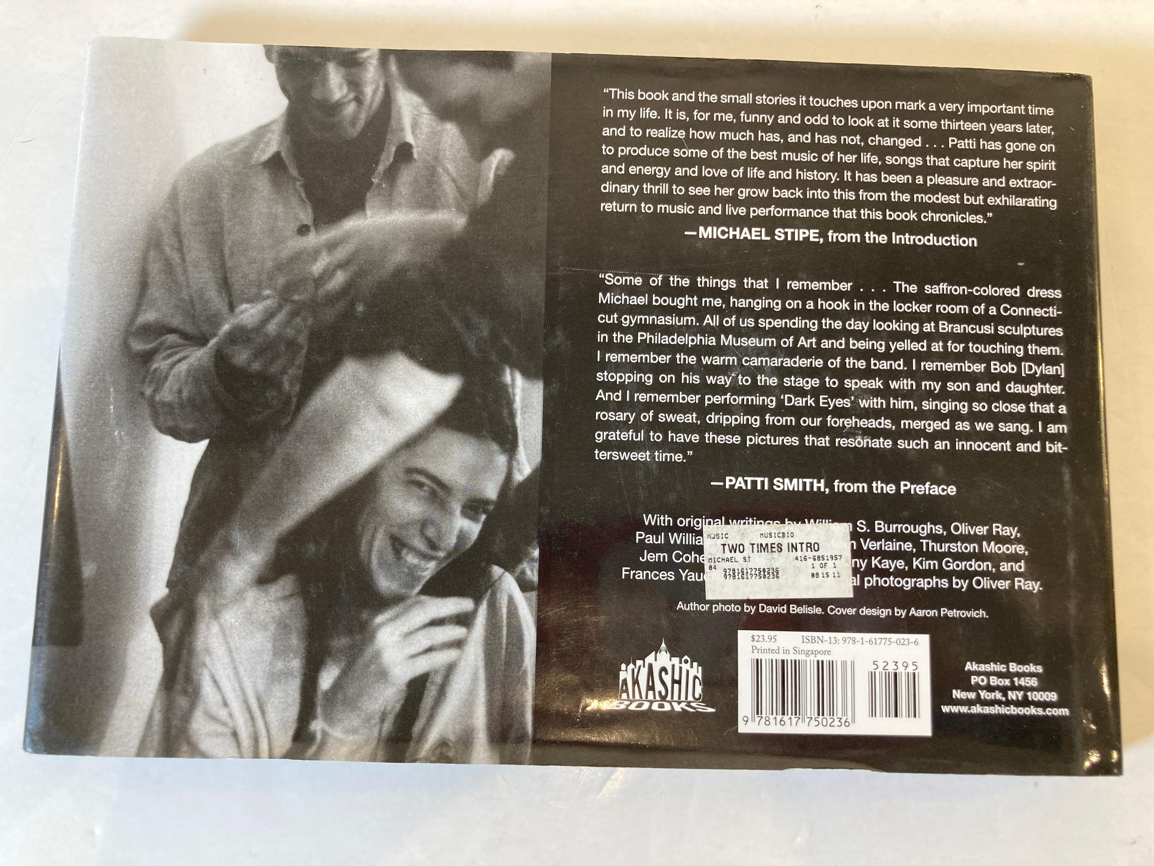 American Two Times Intro On the Road with Patti Smith by Michael Stipe Hardcover Book