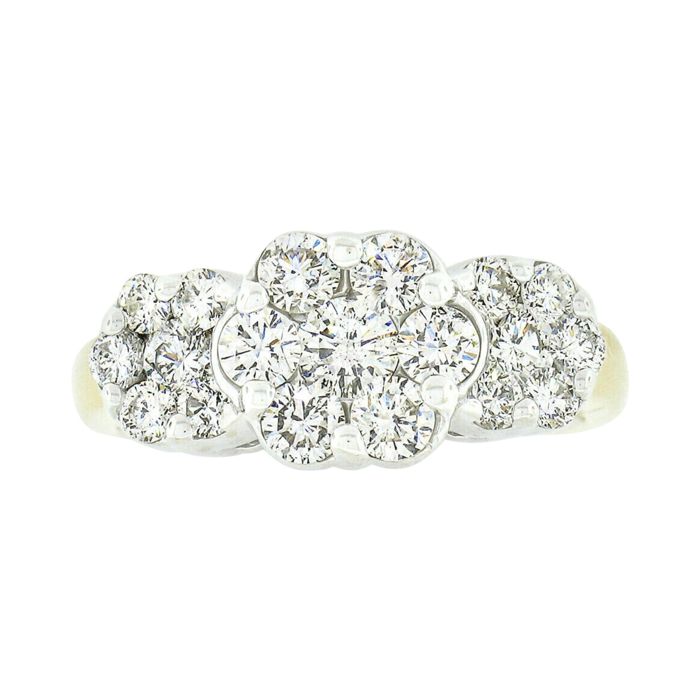 Cluster Diamond Eternity Band, Jade Flower Ring, Solid Jade Diamond Ring,  Jadeite Engagement Ring, Women's Jade Rings, Grade A Burmese Jade - Etsy