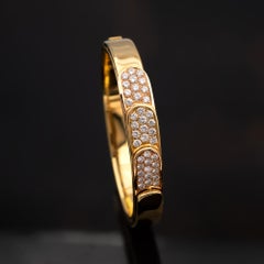 Two-Tone 18k Yellow Gold and Rose Gold with Diamond Bracelet