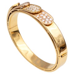 Two-Tone 18k Yellow Gold and Rose Gold with Diamond Bracelet