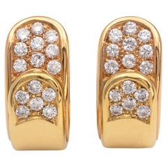 Pendientes Bicolor Oro Amarillo 18k y Oro Rosa con Diamantes