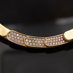 Two-Tone 18k Yellow Gold and Rose Gold with Diamonds Necklace