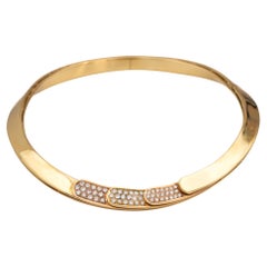 Two-Tone 18k Yellow Gold and Rose Gold with Diamonds Necklace