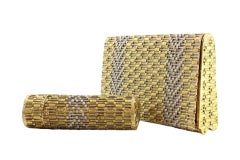 Two-tone 750 Gold Toiletry set - 18 Karat (152 grams - 5.4 ounces)