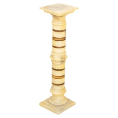 Two-Tone Alabaster Pedestal