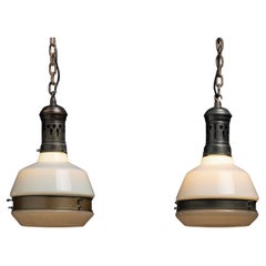 Two-tone Bauhaus Pendant, Germany Circa 1930