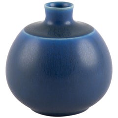 Two-Tone Blue Vase by Per Linnemann-Schmidt for Palshus, circa 1950s