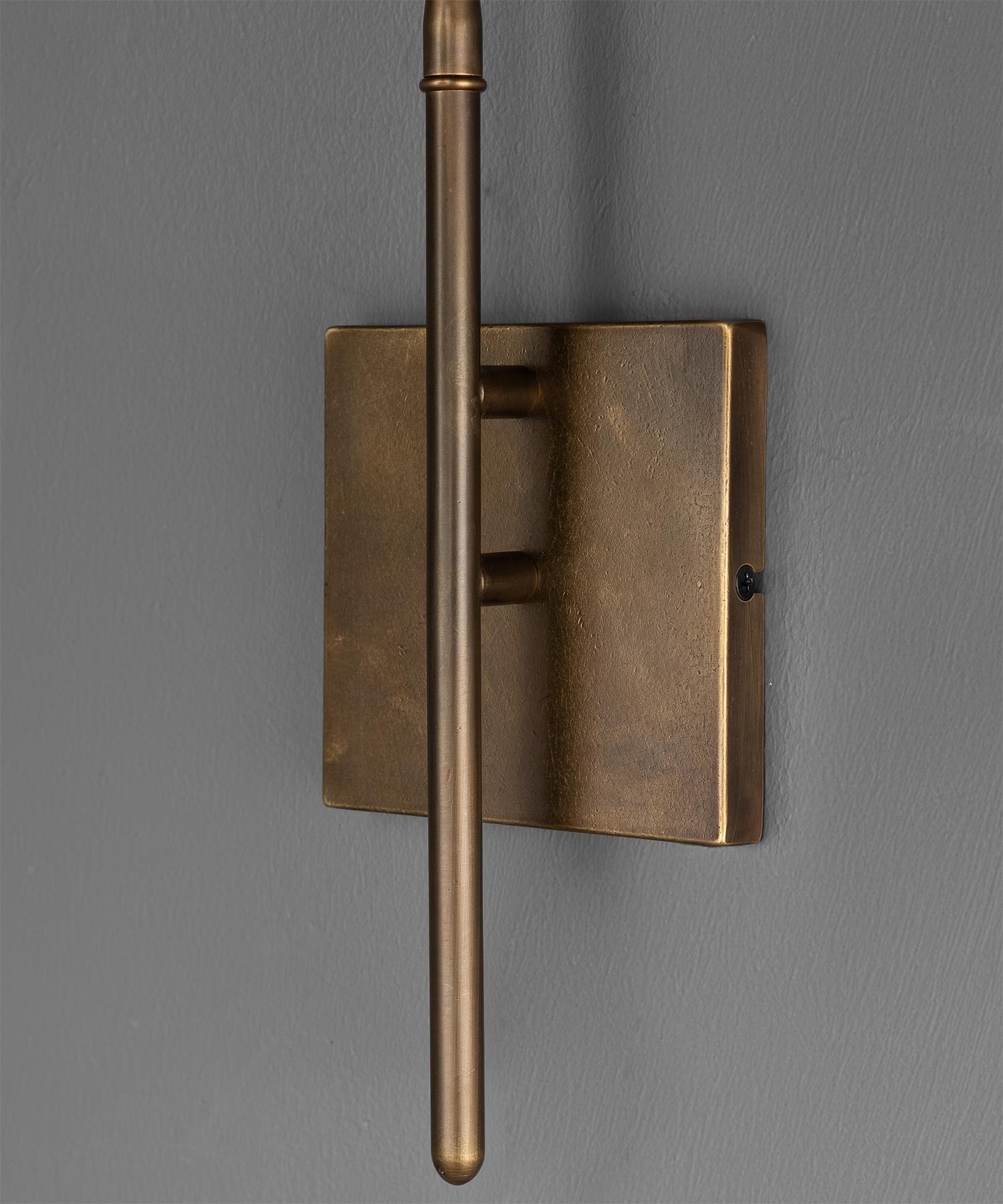 Contemporary Two Tone Brass Sconce Made in Italy For Sale