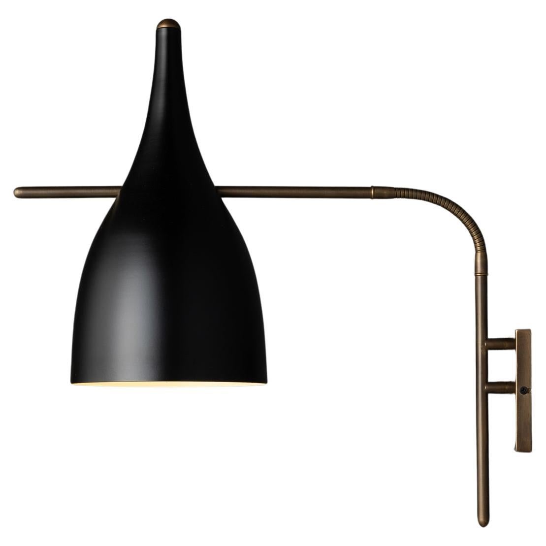 Two Tone Brass Sconce Made in Italy For Sale