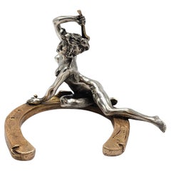 Escultura de bronce bicolor de Georges Recipon