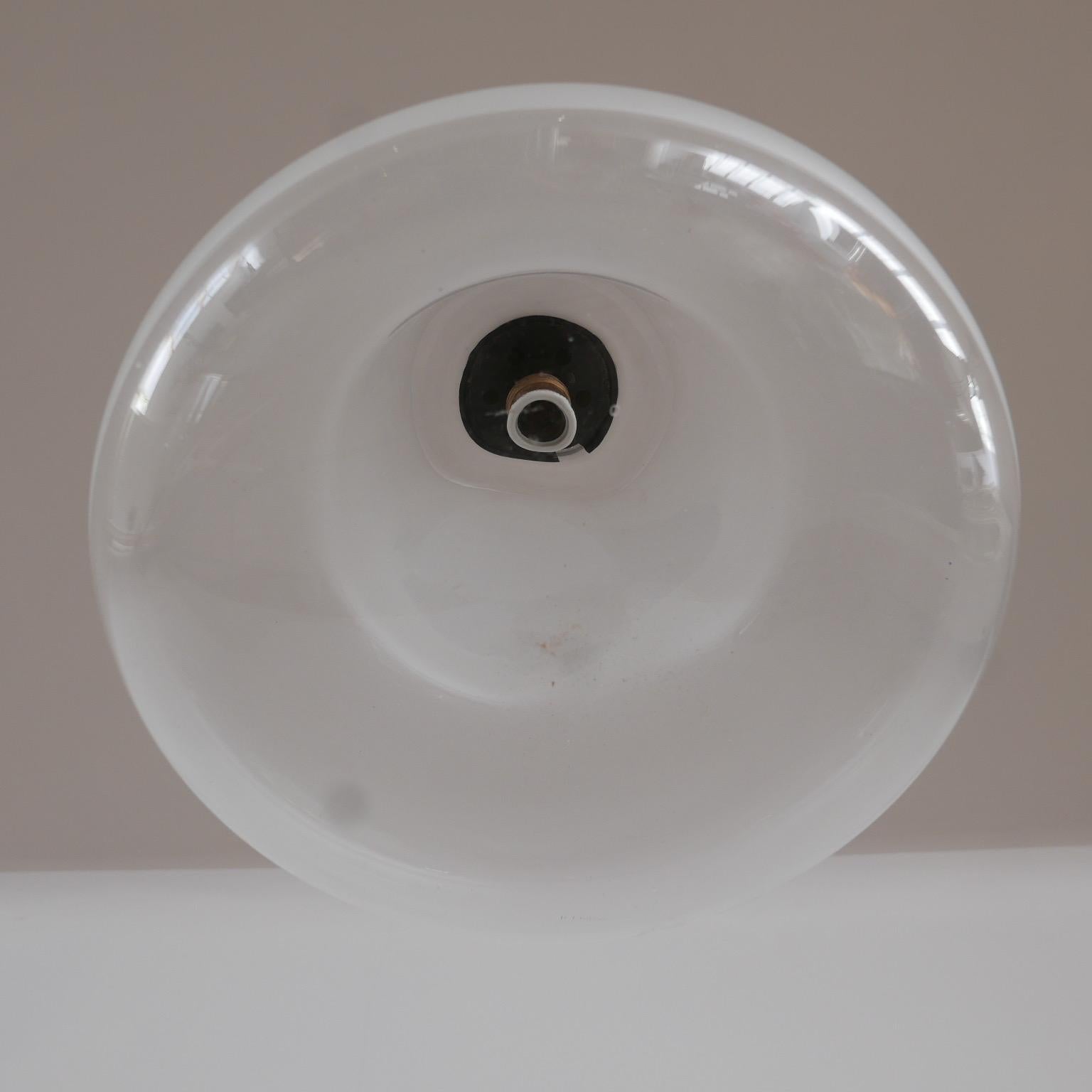 Two-Tone 'Bulbous' Etched and Clear Pendant Light 1