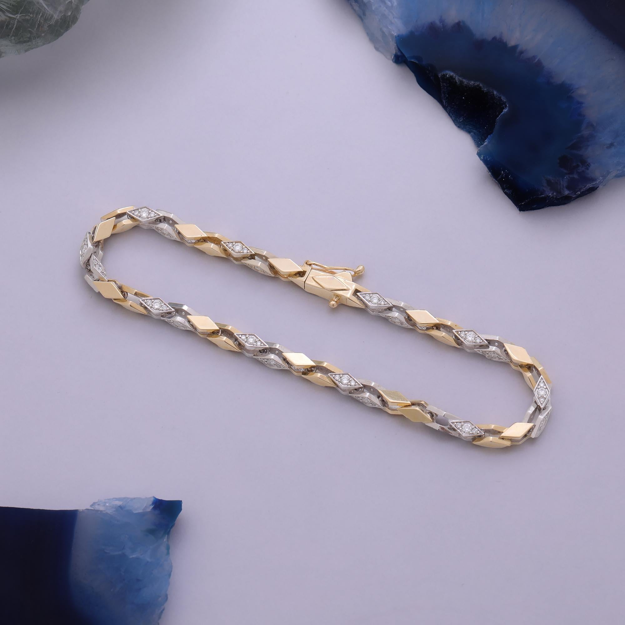 Este artículo se fabrica por encargo, indícanos el color de oro y la longitud de la pulsera que deseas

Detalles del producto : 

- Por encargo

- Oro Kt: 14kt

- Colores de oro disponibles: Oro rosa, Oro amarillo, Oro blanco

- 1,60ct Diamante