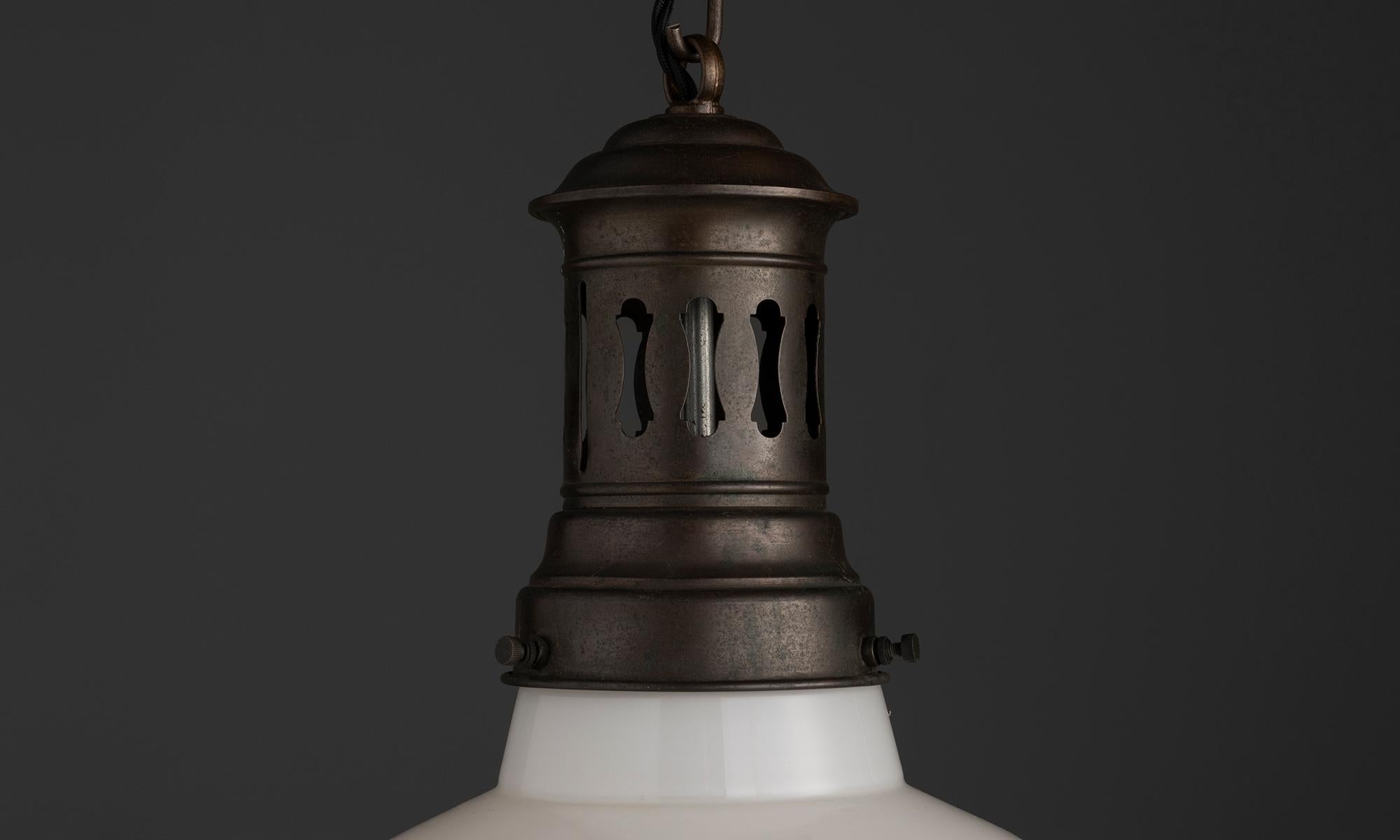 Two Tone Church Pendant , Germany circa 1920 In Good Condition For Sale In Culver City, CA