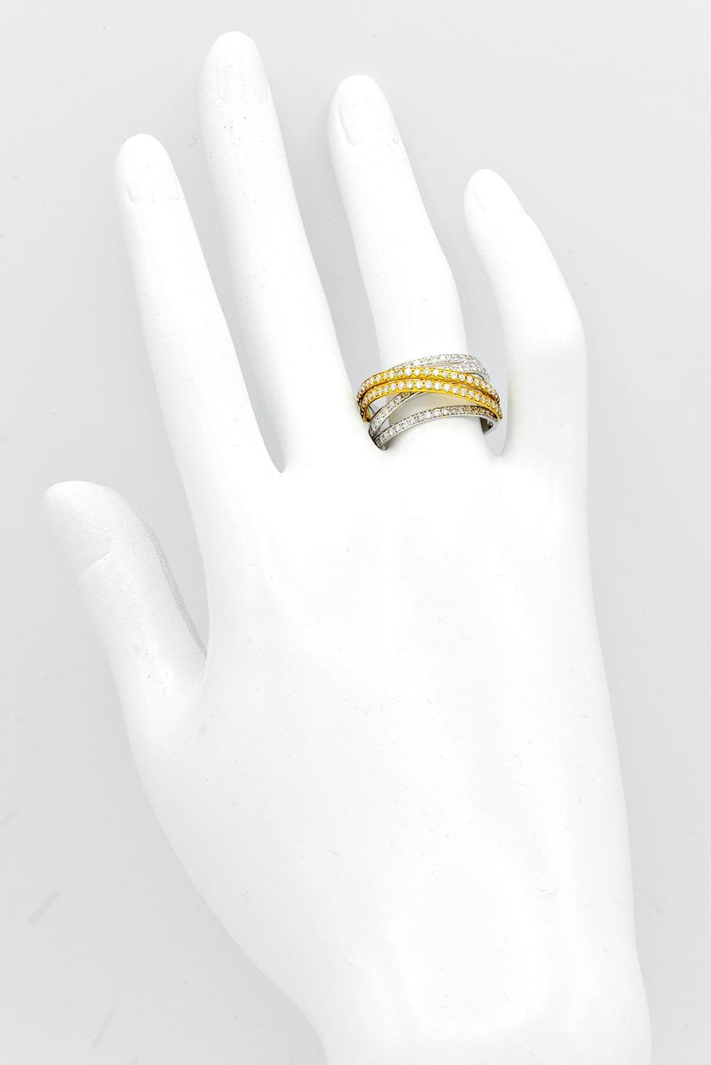two tone crossover ring