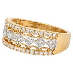 Two-Tone Diamond Crown Band