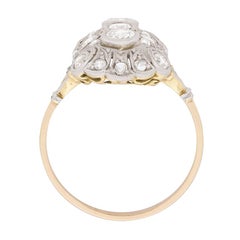 Two-Tone 1.06ct Diamond Dinner Ring