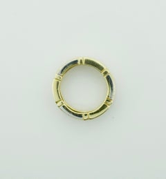 Anello Eternity con diamanti bicolore in oro bianco e giallo 18 carati