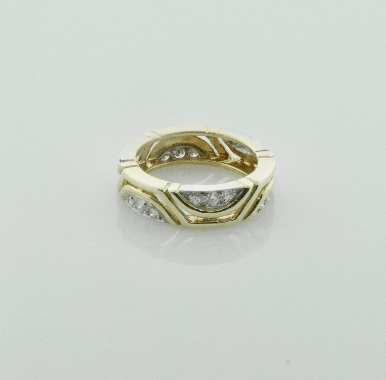 two tone eternity ring