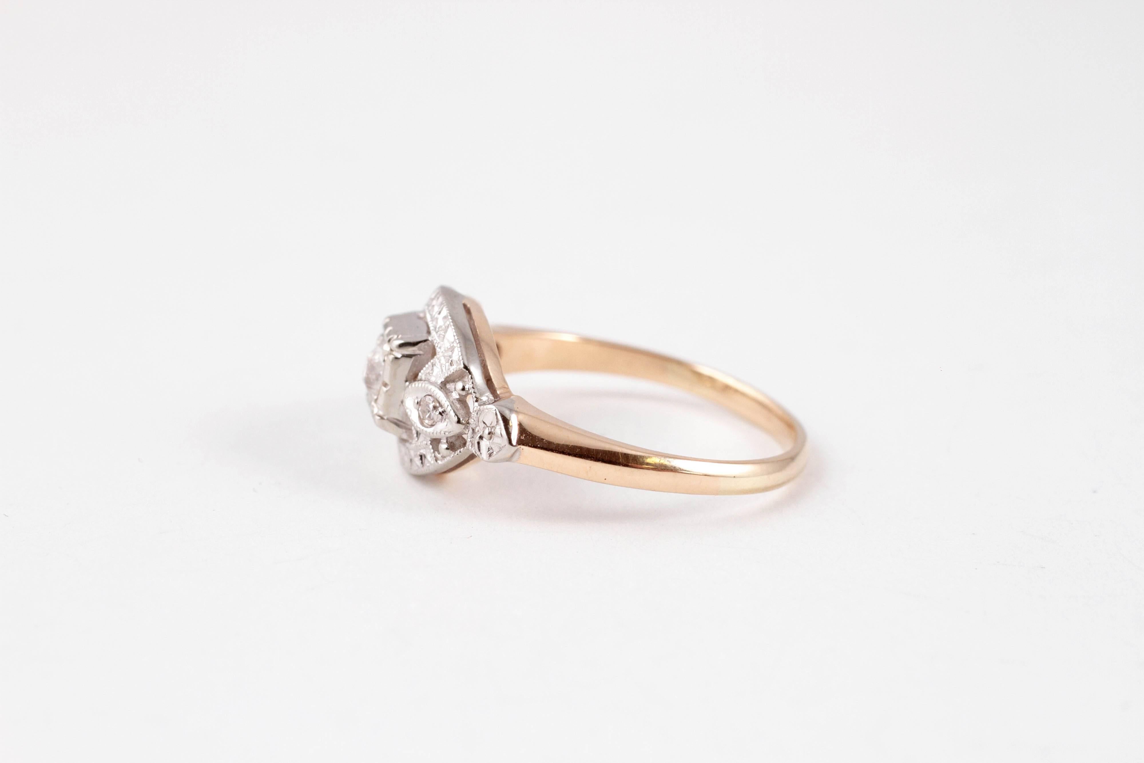 Two-Tone Diamond Ring 1