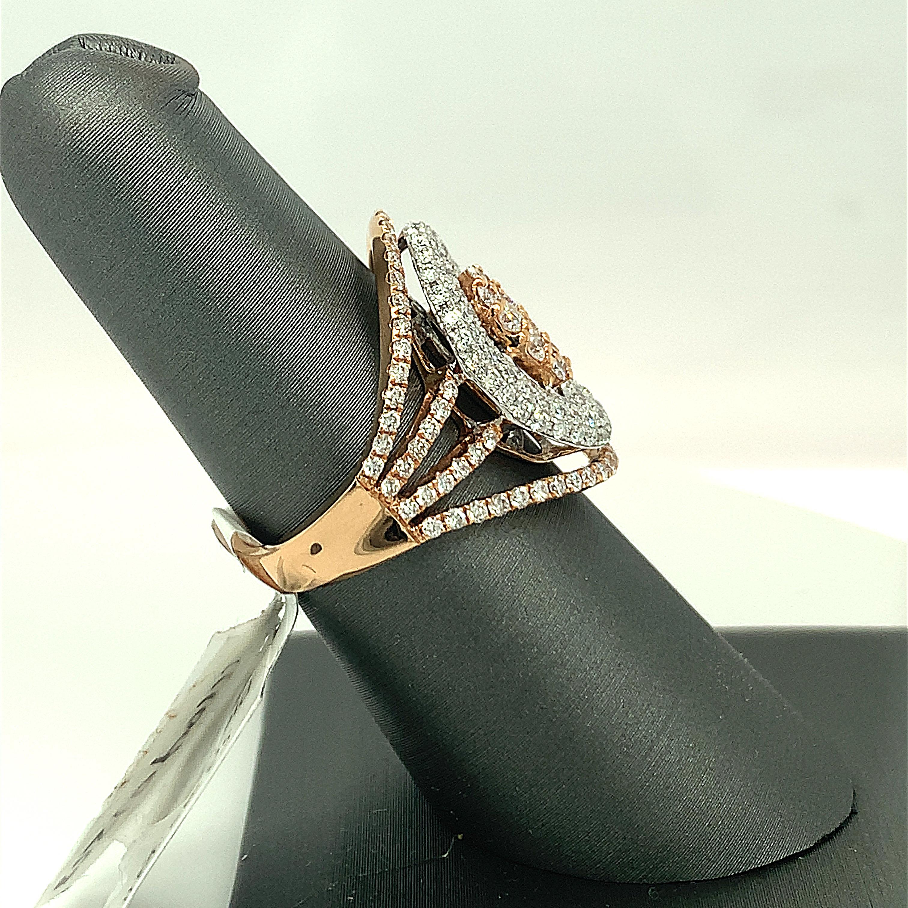 Women's Two Tone Diamond Ring