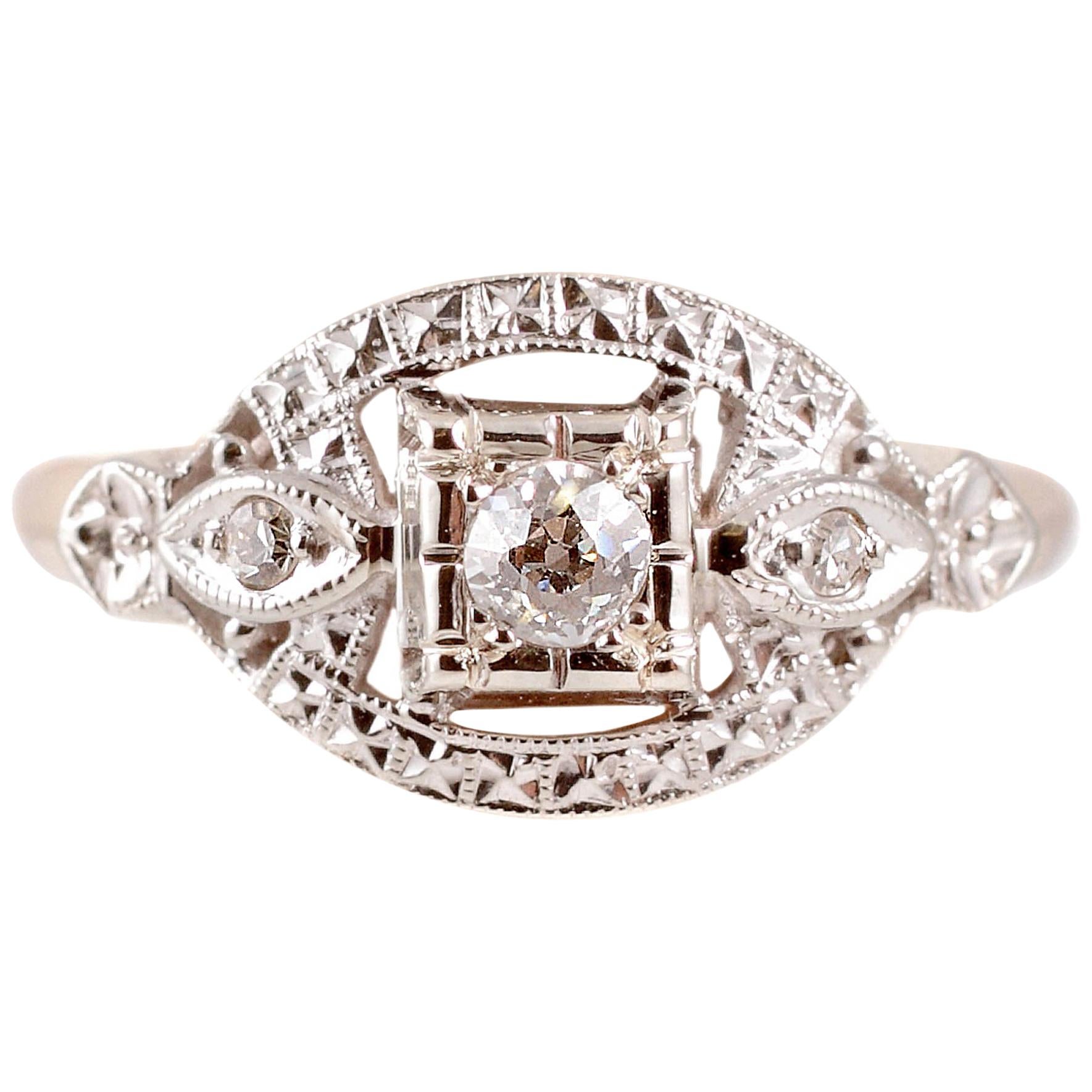 Two-Tone Diamond Ring