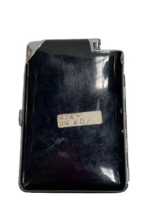 Two-Tone Enamel Lighter & Cigarette "Slide-A-Lite Lighter/Case" by Marathon