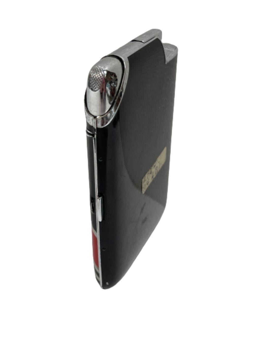 Mid-Century Modern Two-Tone Enamel Lighter & Cigarette 