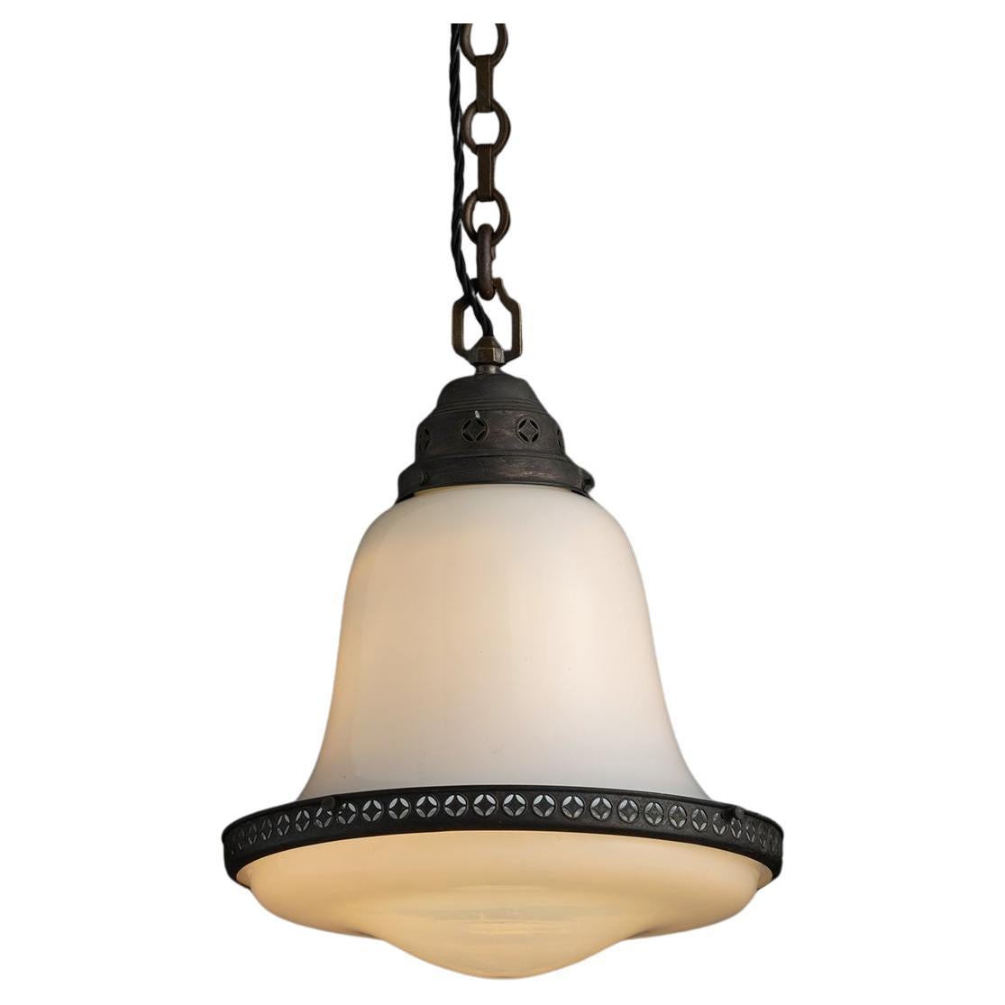 Pendentif en verre bicolore, Pays-Bas vers 1920 en vente