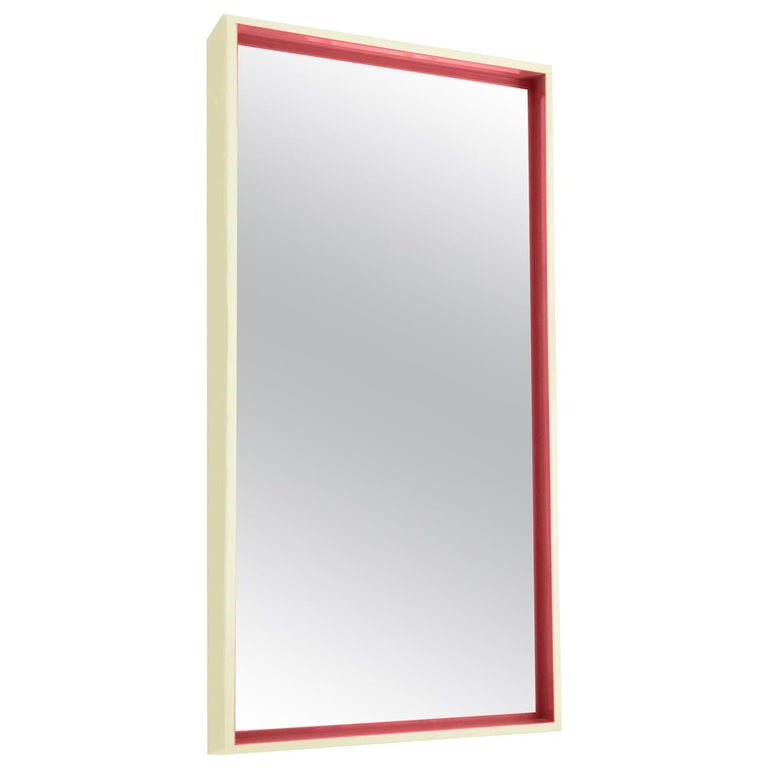 Two Tone Glossy Lacquer Beveled Shadow, Mirrored Shadow Box Frames