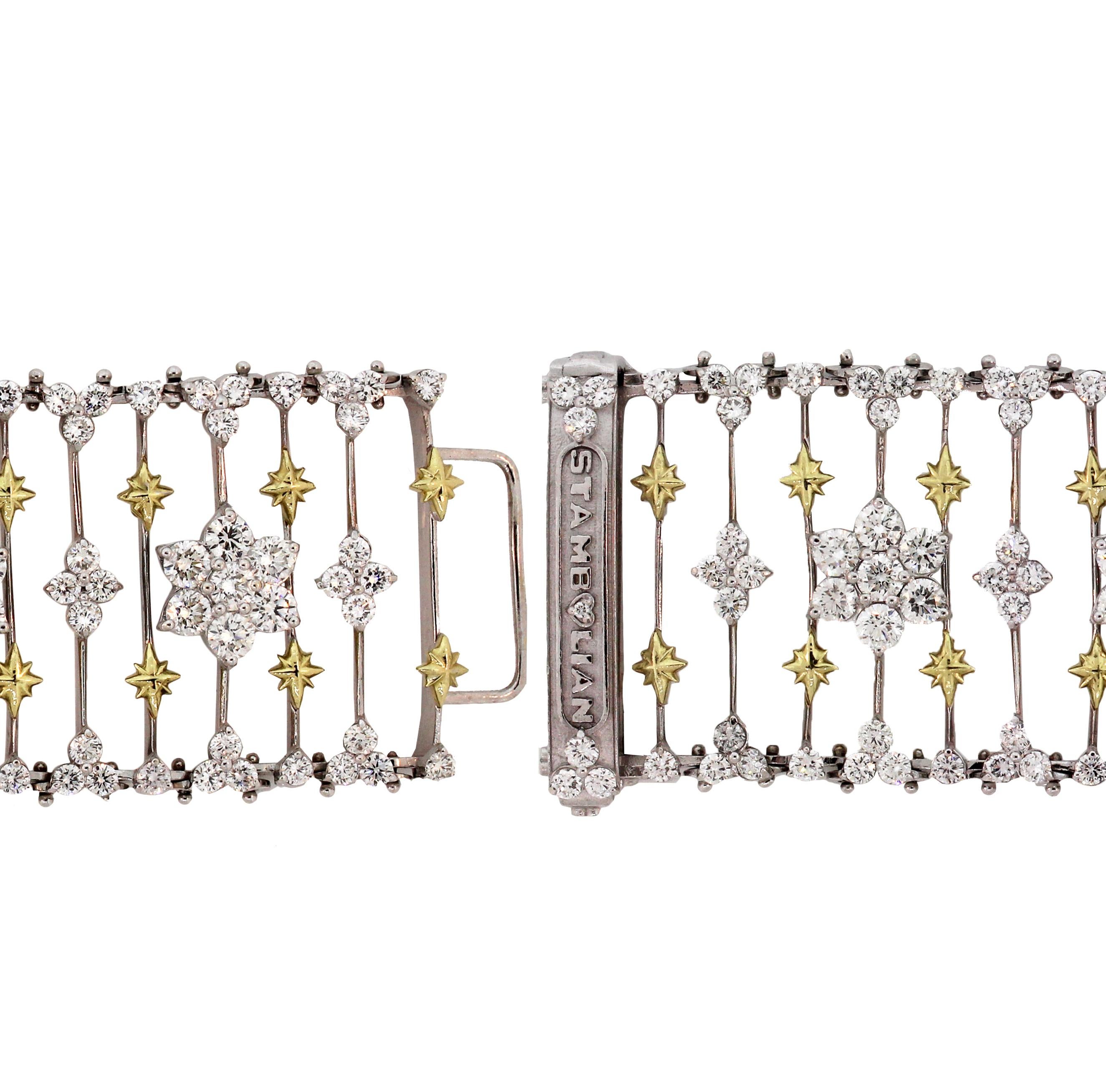 Women's Two-Tone Gold and Diamond Bracelet Stambolian