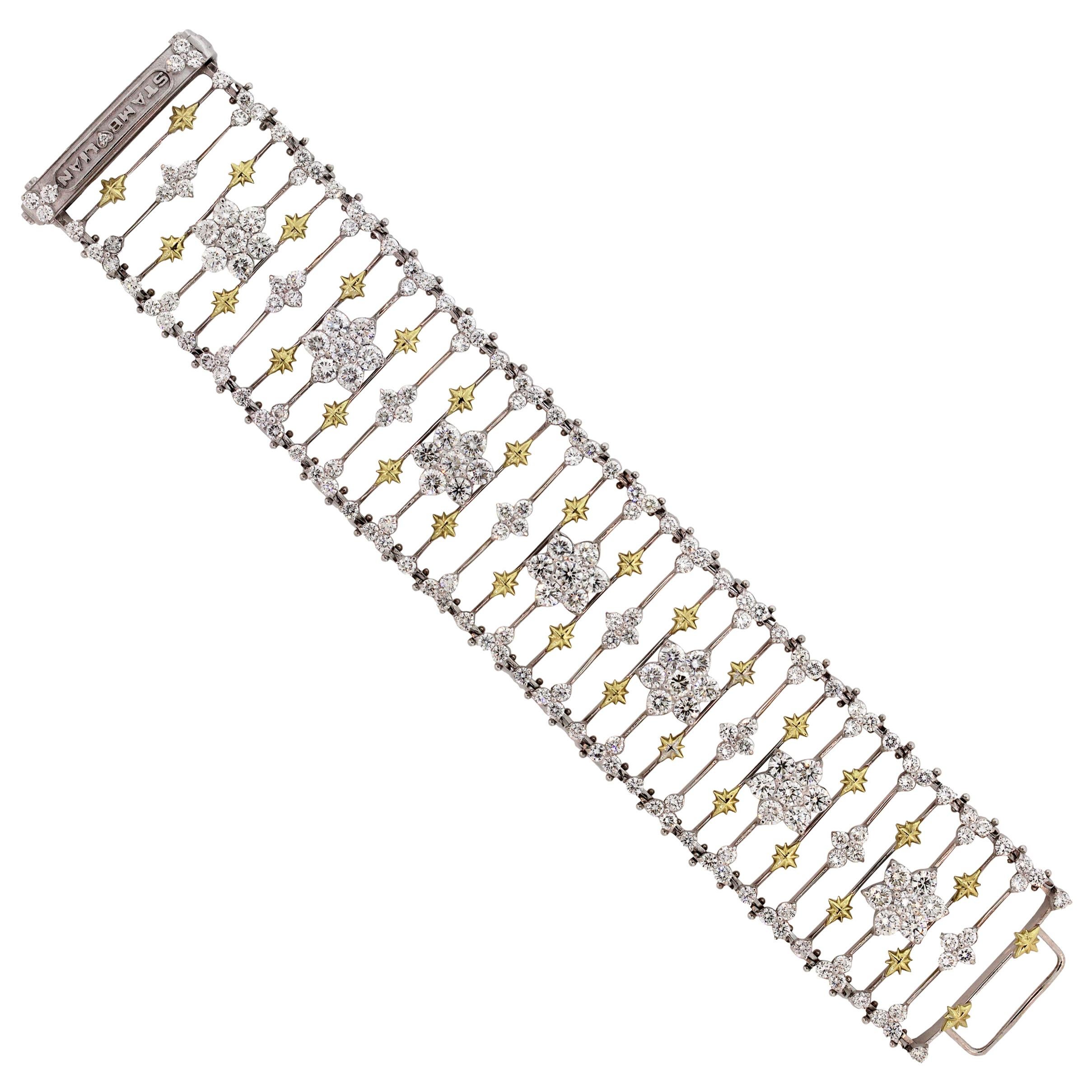 Two-Tone Gold and Diamond Bracelet Stambolian